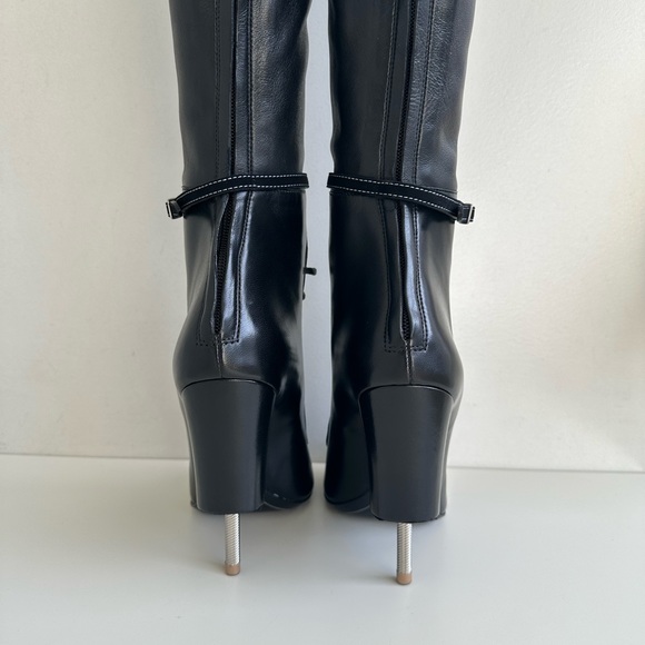 GIVENCHY Narlia Over The Knee Boots Runway Lace Front Open Toe sz 36 NEW w/box - Picture 15 of 16